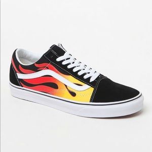 low top vans fire
